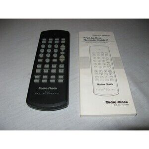 Vintage Radio Radio Shack 5 in 1 Remote Control 15-1908 with Owners Manual